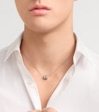 Bvlgari B.zero1 white gold diamond pendant necklace, imported from the UK
