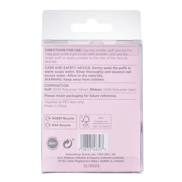 Studio London Triangle Puffs 2 Pack (British brand)