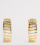 Anita Ko diamond hoop earrings in 18kt yellow gold - British product