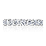 2ctw round brilliant diamond eternity ring platinum size M - British product