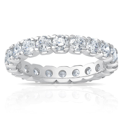 Costco UK 2.00ctw Round Brilliant Cut Diamond Eternity Ring Platinum Size M- Buy online at McGrocer
