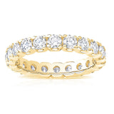Costco UK Costco Round Brilliant Cut Diamond Eternity Ring 18ct Yellow Gold UK Ring Size K-P- Buy online at McGrocer