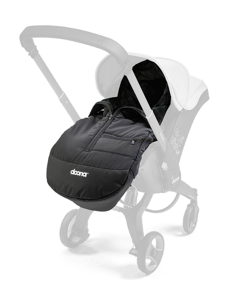Doona Black Footmuff Cover winter baby accessory, UK version