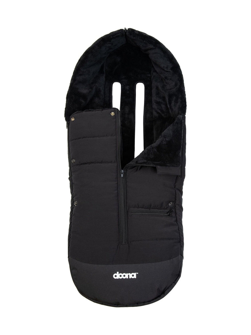 Doona Black Footmuff Cover winter baby accessory, UK version