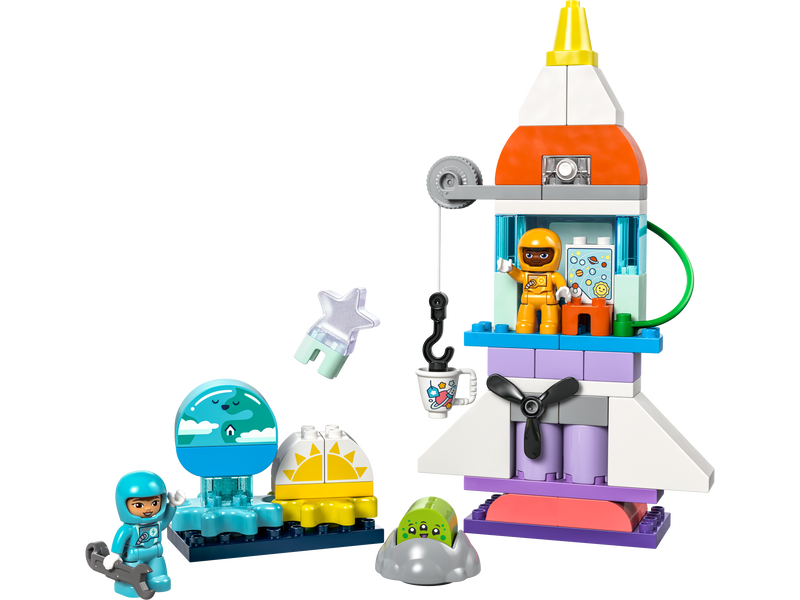 LEGO DUPLO 3in1 Space Shuttle Adventure Building Set 58 Pieces (British brand)