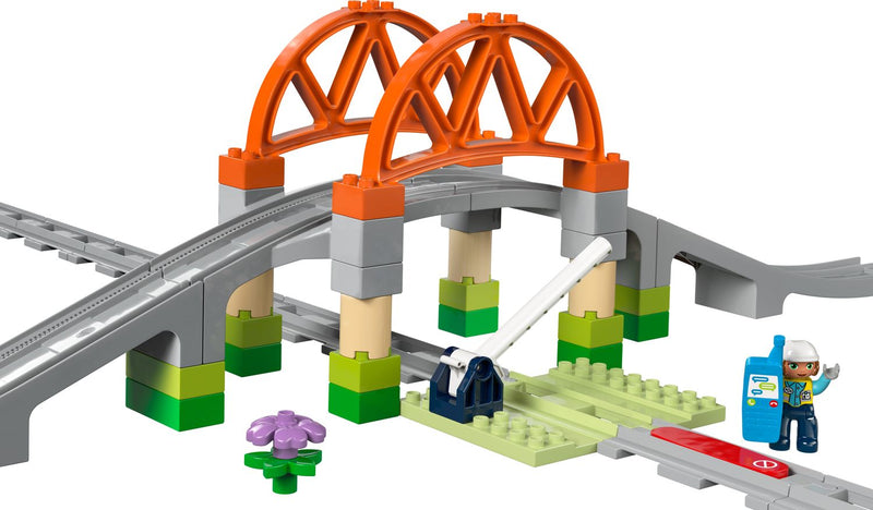 LEGO DUPLO Train Bridge and Tracks 42 Pieces (British brand)