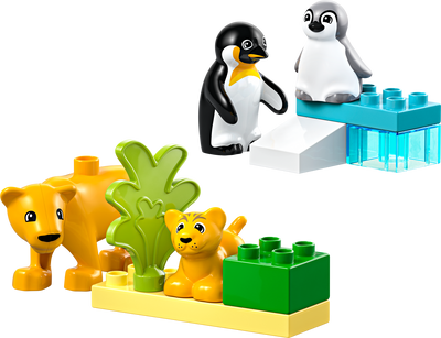 Lego LEGO DUPLO Wild Animal Families Penguins Lions Building Set Ages 2+ 10 Pieces- Buy online at McGrocer