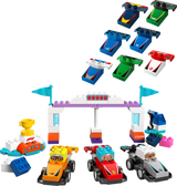 Lego LEGO DUPLO F1 Team Race Cars & Drivers 70 Piece Building Set- Buy online at McGrocer