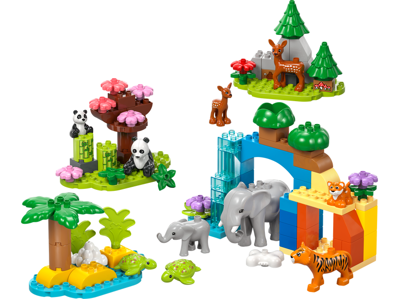 LEGO DUPLO Wild Animal Families Building Blocks 92 Pieces - British product