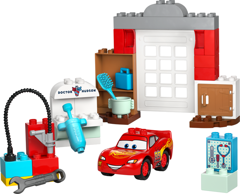 LEGO DUPLO Cars McQueen Visit Garage 35pc, imported from the UK