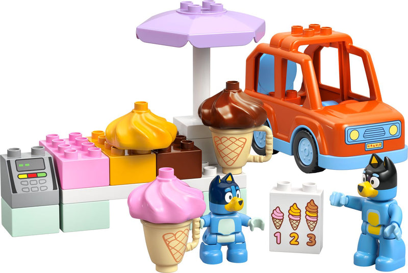 LEGO DUPLO Ice Cream Trip with Bluey 22 Pieces, imported from the UK