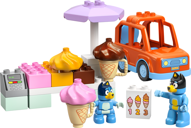 LEGO DUPLO Ice Cream Trip with Bluey 22 Pieces, imported from the UK
