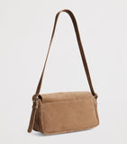Sandro Paris Le Mambo cross-body bag in suede, imported from the UK