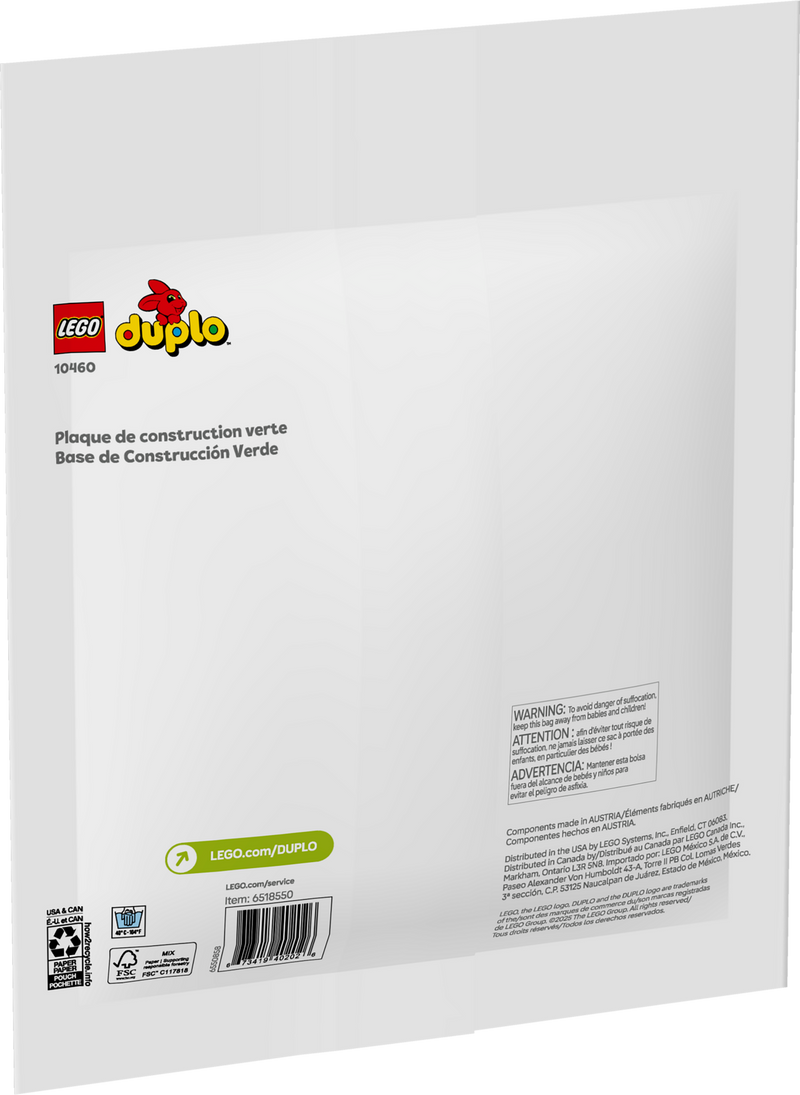 LEGO Duplo Large Building Plate 1 Piece, UK version