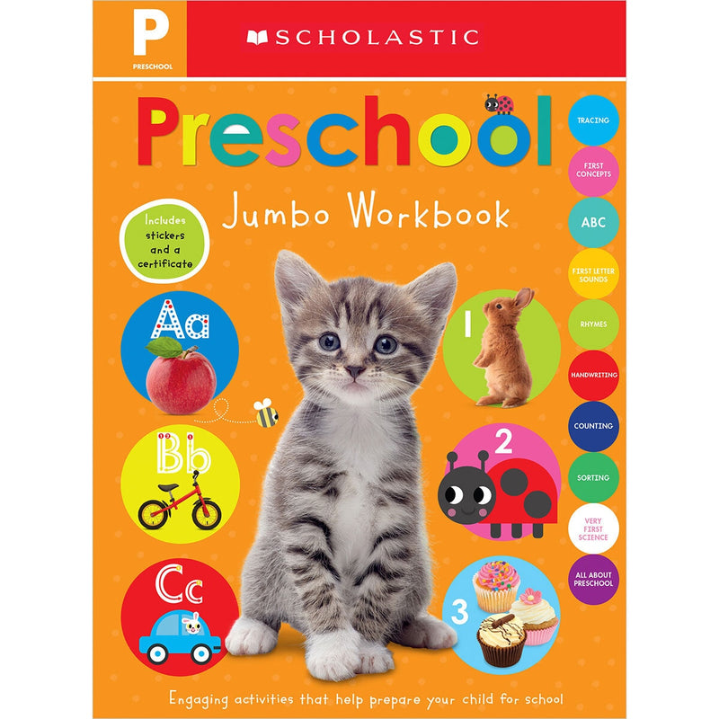 Jumbo Workbook Assortment 3-6 years, imported from the UK
