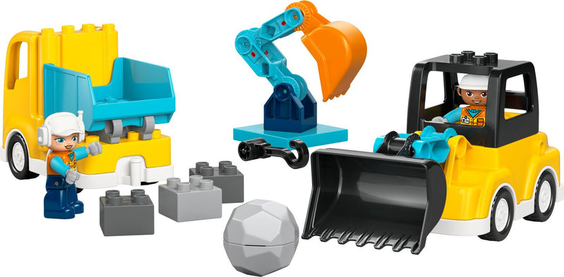 LEGO DUPLO 3-in-1 construction vehicles set 22 pieces, imported from the UK