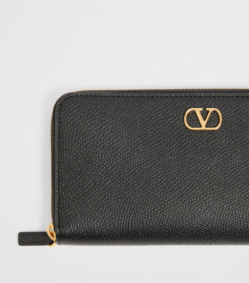 Valentino Garavani VLogo Signature zip-around wallet calf leather - British product
