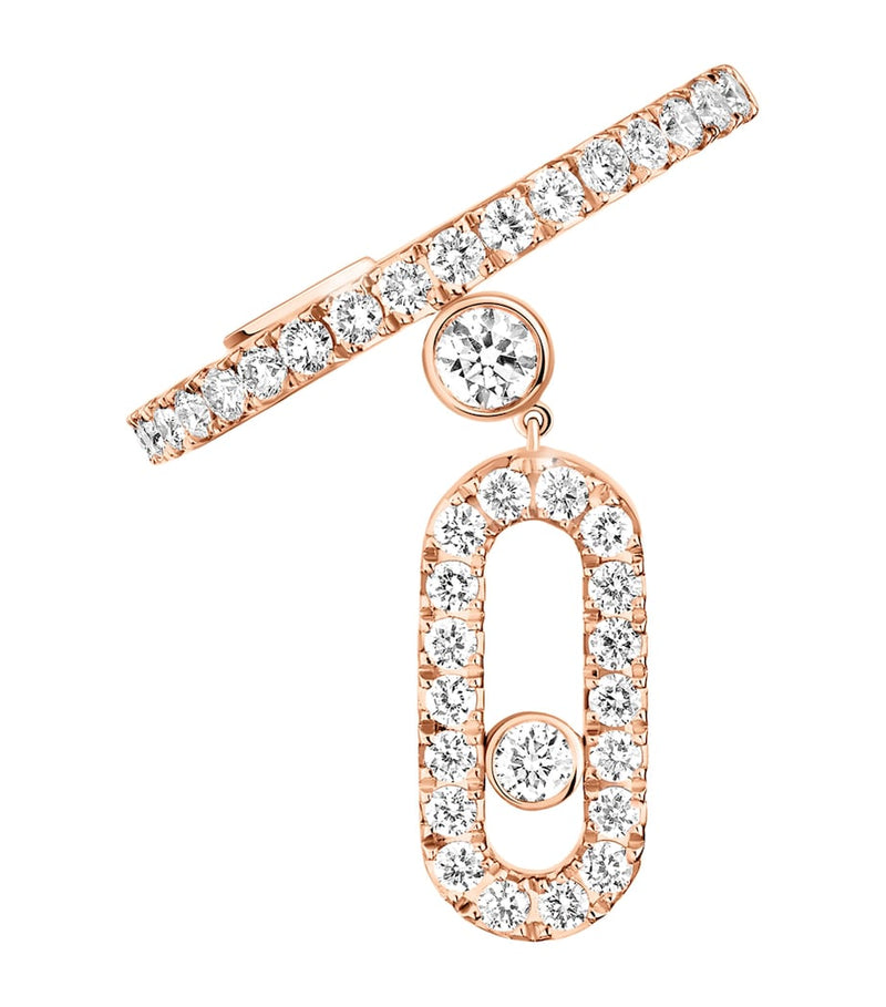 Messika Move Uno rose gold diamond ear cuff 0.24ct, UK version