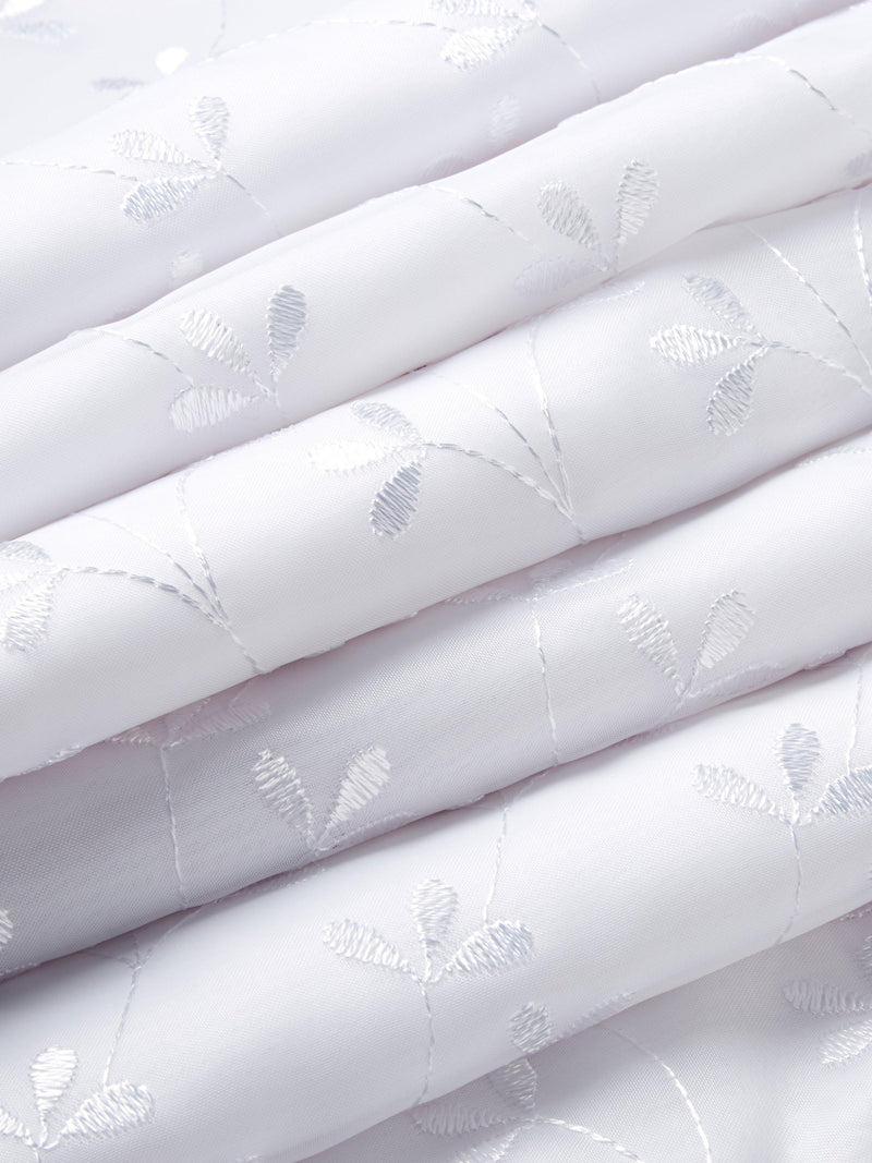 Deyron Ashdown voile fabric white 300cm, imported from the UK