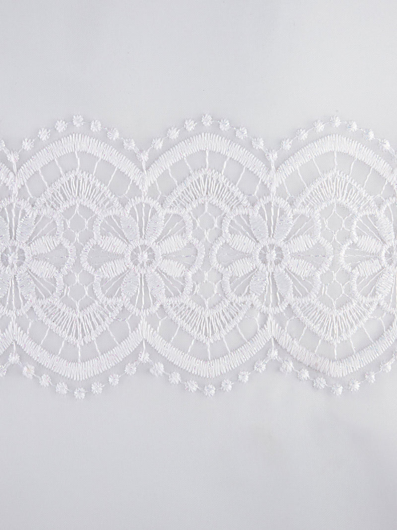Deyron Penrose voile fabric white 20m (British brand)