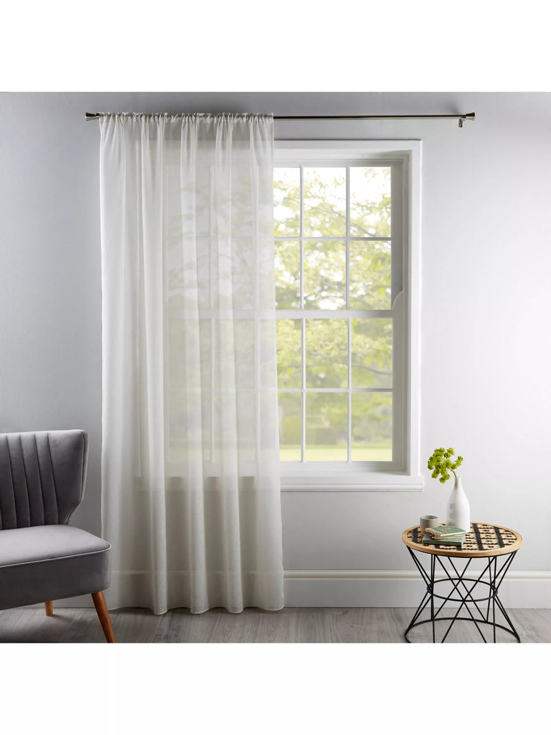 Deyron Oxford voile fabric natural 300cm width - British product