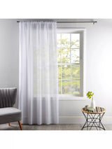 John Lewis Deyron York Voile Fabric White 20m- Buy online at McGrocer