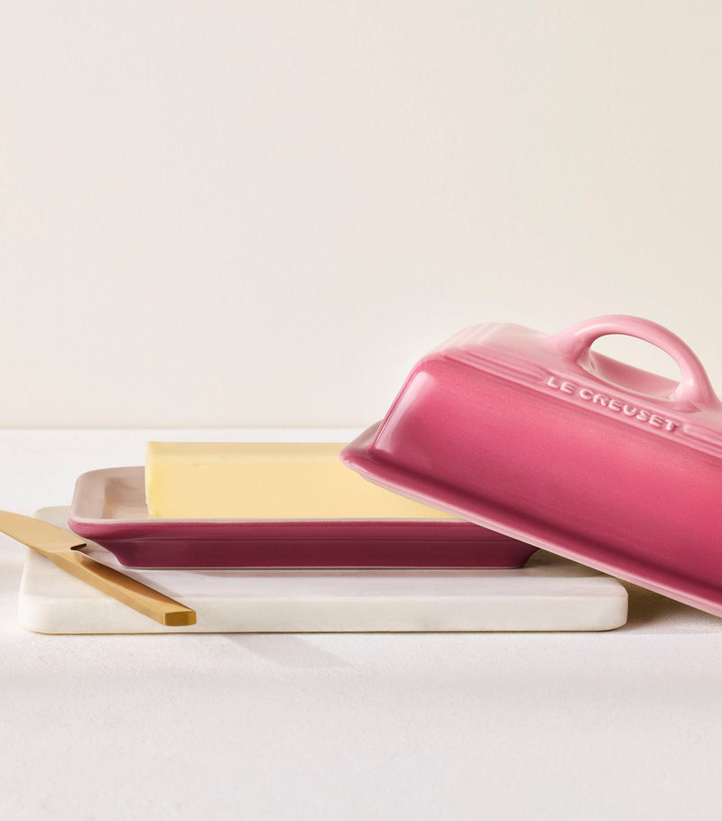 Le Creuset stoneware butter dish (17cm), imported from the UK