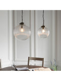 Gallery Home brass Rejjie pendant ceiling light 25cm (British brand)