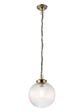 Gallery Home brass Rejjie pendant ceiling light 25cm (British brand)
