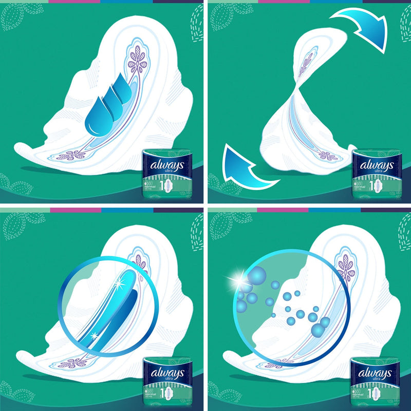 Always Ultra Normal Size 1 sanitary towels with wings 56 pads - British product