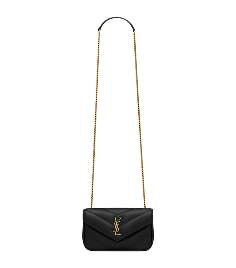 Saint Laurent Mini Loulou shoulder bag matelassé lambskin (British brand)