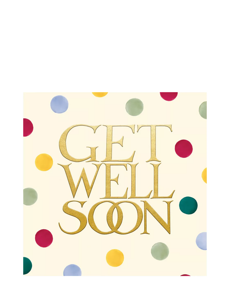 Emma Bridgewater polka dot get well card, imported from the UK