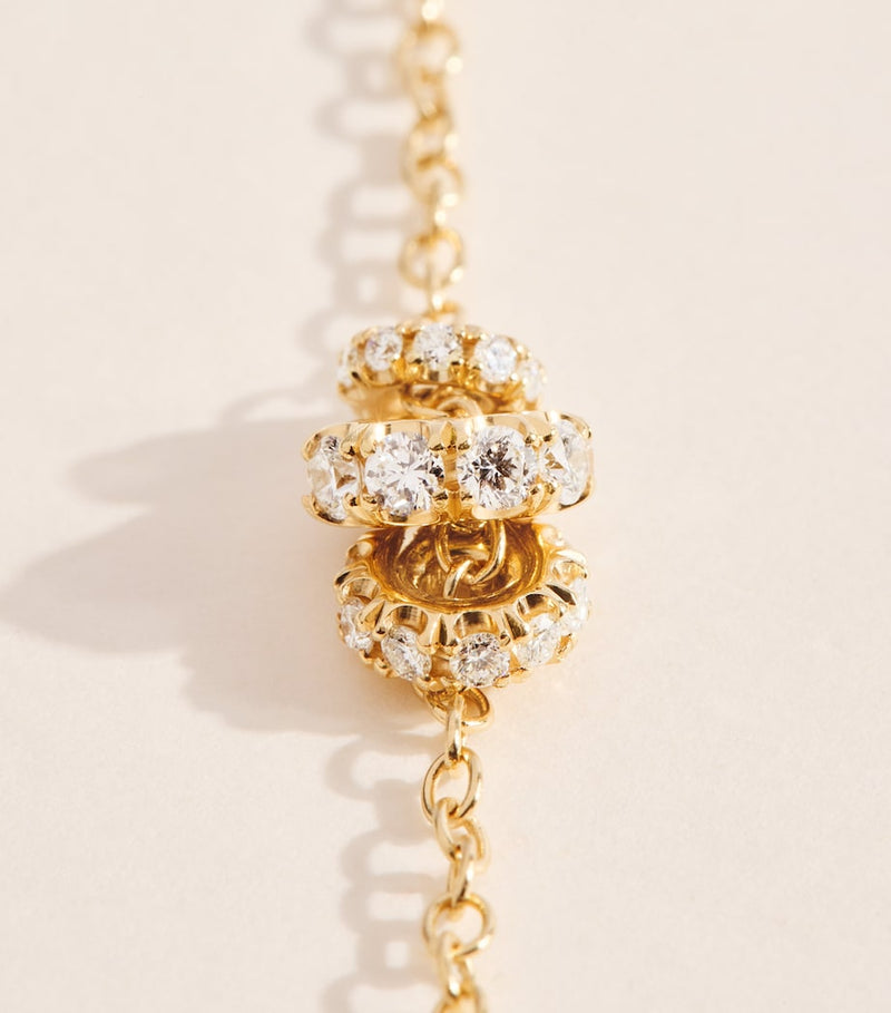Spinelli Kilcollin Vesta necklace yellow gold diamonds 45cm - British product