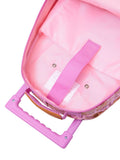 Smiggle Pink Wildflower Trolley Backpack light-up wheels - British product