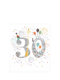 Woodmansterne 30th birthday card with white envelope (British brand)