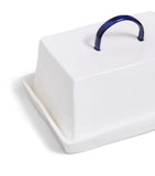 Feldspar fine bone china cobalt butter dish, UK version