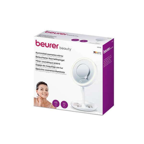 Beurer BS45 illuminated vanity mirror with magnetic magnification (British brand)