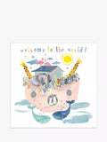 Woodmansterne Noah's Ark New Baby Card - British product