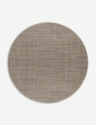 Chilewich Basketweave round placemat 38 cm (British brand)