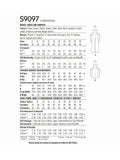 Simplicity misses dress and jumpsuit sewing pattern S9097, UK version