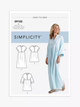 John Lewis Simplicity Misses' Caftan and Dresses Sewing Pattern S9102- Buy online at McGrocer