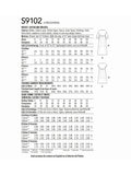 Simplicity caftan and dresses sewing pattern S9102 - British product