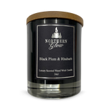 Holland & Barrett Scented Wood Wick Candle Black Plum & Rhubarb 30cl- Buy online at McGrocer