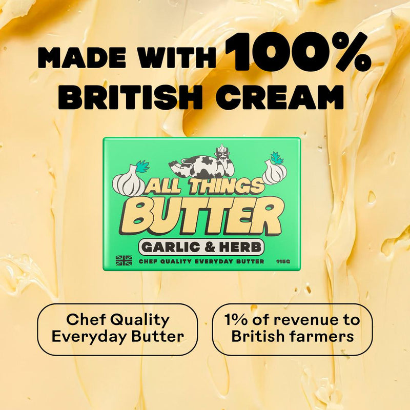 All Things Butter Garlic & Herb Butter 115g - British product