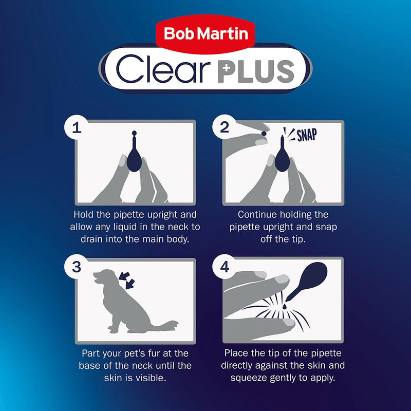 Bob Martin flea and tick treatment for large dogs 20-40kg - British product