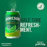 Jameson pre-mixed whiskey ginger ale and lime 330ml, UK version