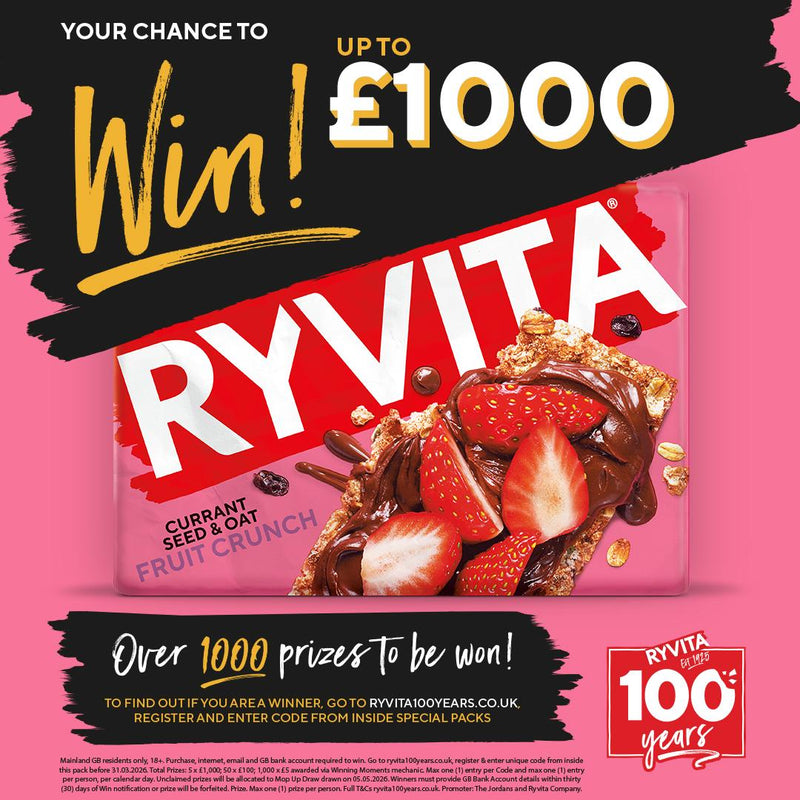 Ryvita crispbread Fruit Crunch currant seed oat 200g - British product