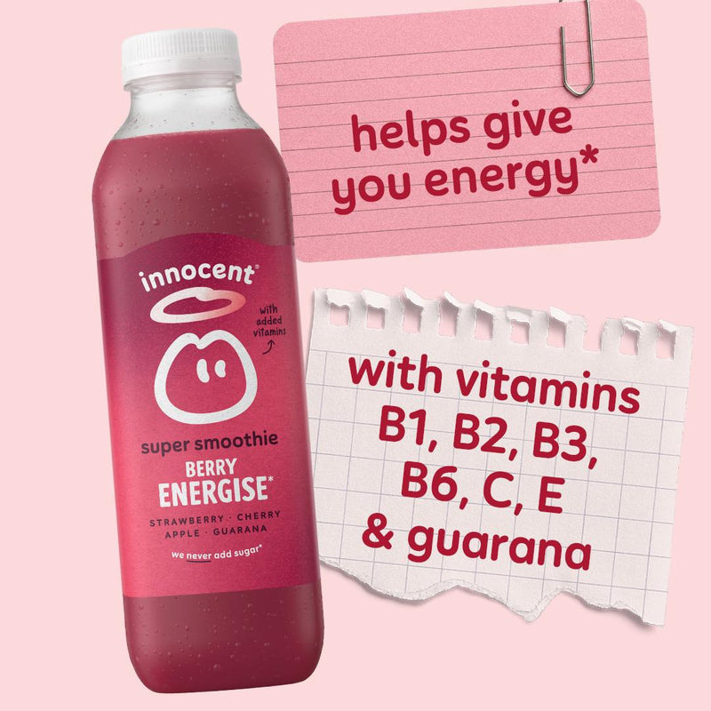 Innocent Berry Energise super smoothie 300ml - British product