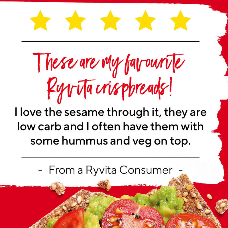 Ryvita crispbread sesame crackers 250g (British brand)