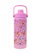 Next Smiggle Pink Wildflower Squiggle Insulated Stainless Steel Drink Bottle 550mL- Buy online at McGrocer